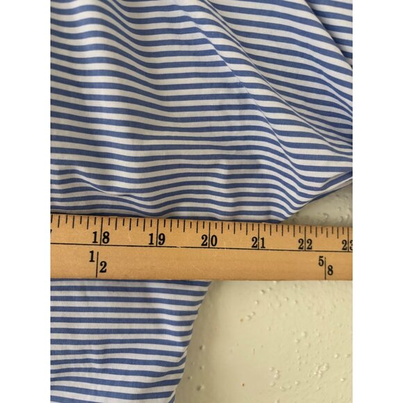 Finley Skipper Striped Blue White Nautical Poplin Top - Picture 7 of 13